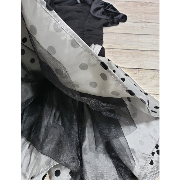 IZ Amy Byer Silver/Black Polka Dot Party D… - Picture 3 of 6